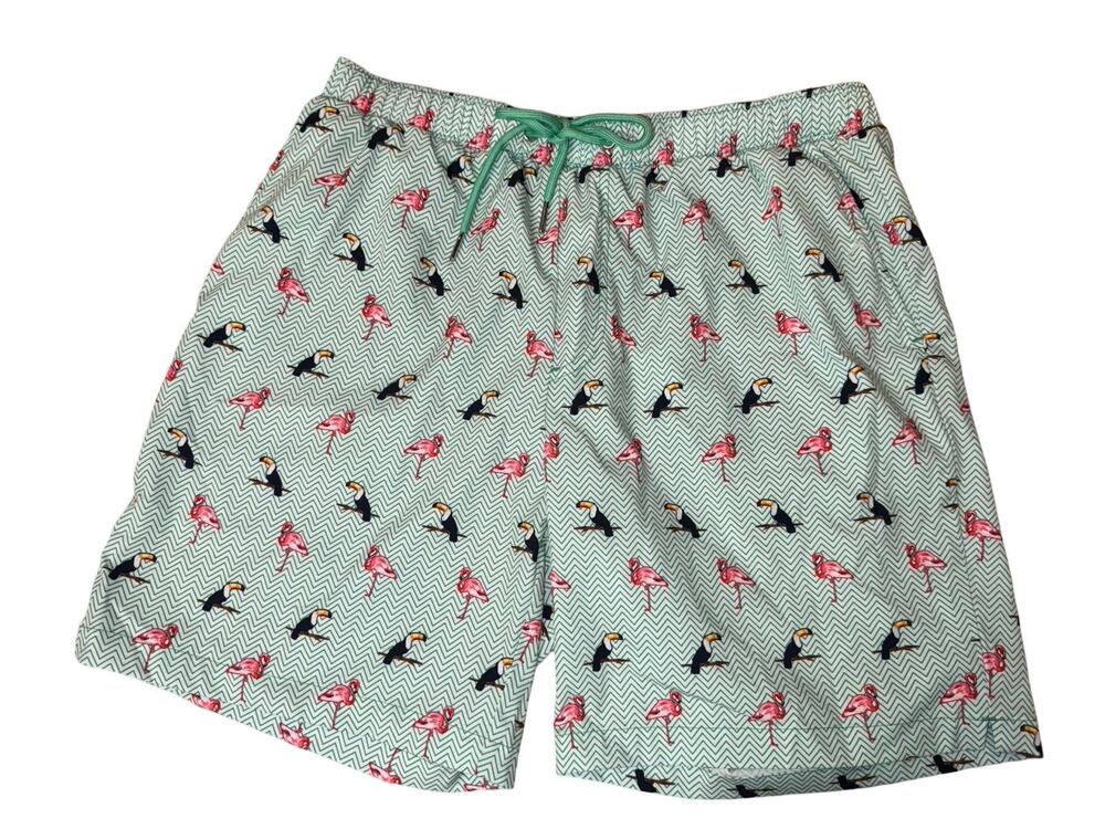 Mosmann Wear Under Swim Shorts Australia Flamingo Toucan, Sz Large